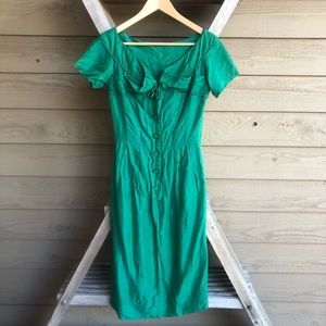 Vintage ‘50s Style Emerald Green Party Dress